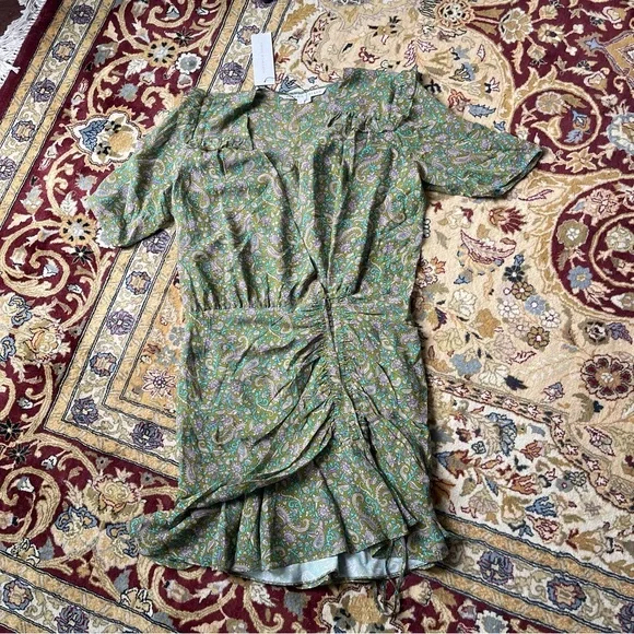 Veronica Beard NWT Dress GREEN AND PINK - Picture 6 of 10